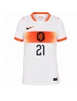 Ženske Nogometnih dresov Nizozemska Frenkie de Jong #21 Gostujoči SP 2026 Kratki rokavi